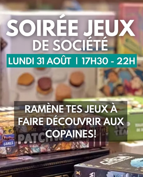 Soirée jeux de société